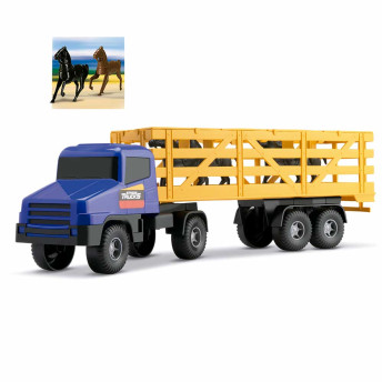 Caminhão com Carreta - Strada Trucks - Horse Strada com 4 Cavalos - Silmar 