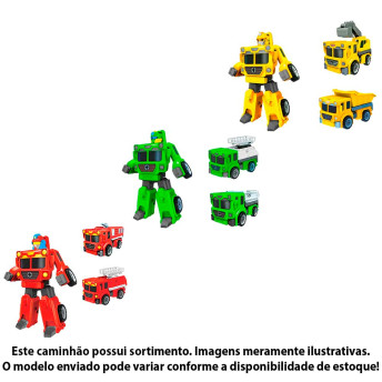 Caminhão Roda Livre - 2 em 1 - Auto Robótico - Urbano - Sortido - Toyng