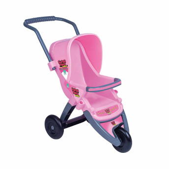 Carrinho de Boneca - 3 Rodas - Baby’s Passeio - Rosa - Super Toys