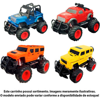 Carrinho de Controle Remoto - Aventureiro - 4 Funções - Sortido - Polibrinq