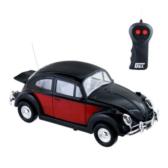 Carrinho de Controle Remoto - Besouro Fusca - Preto - Candide