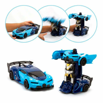 Carrinho de Controle Remoto - Changebot - Carro Robô - Azul - Polibrinq