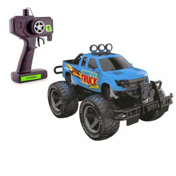 Carrinho de Controle Remoto - Monster Truck Junior - Azul - Polibrinq