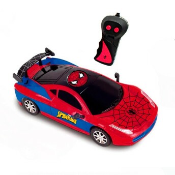 Carrinho de Controle Remoto - Spiderman - Ultimate Teto Preto - Candide