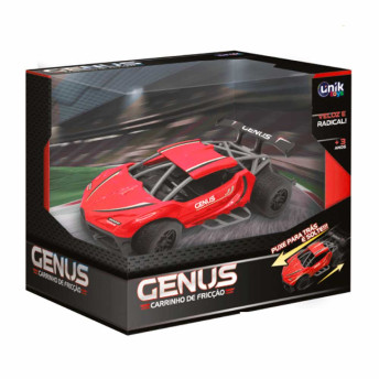 Carrinho de Fricção - Genus - Vermelho - Unik Toys