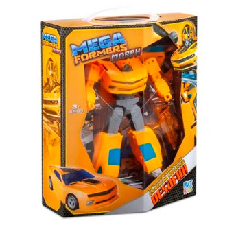 Carrinho Roda Livre - 2 em 1 - Megaformers - Morph - Amarelo - Multikids