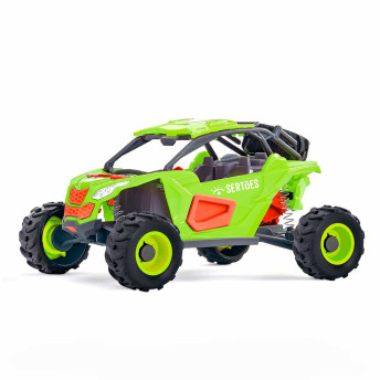 Carro Roda Livre - Sertões - 4x4 - Off Road UTV - Verde - Usual Brinquedos