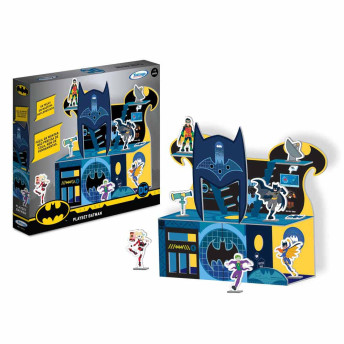 Cenário e Playset - Madeira - DC - Batman - Batcaverna - Xalingo