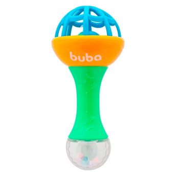 Chocalho com Atividades para Bebê - 2 em 1 - Baby Shake - Colorido - Buba