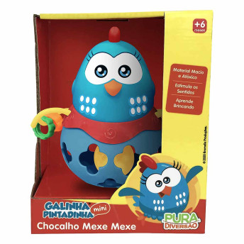 Chocalho e Mordedor - Galinha Pintadinha Mini - Mexe Mexe - Yes Toys