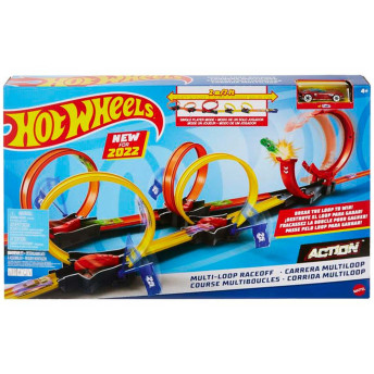 Conjunto de Pista - Hot Wheels - Action - Corrida Multiloop - Mattel