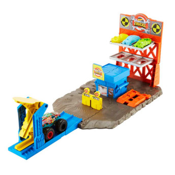 Conjunto de Pista - Hot Wheels - Monster Trucks - Estação de Explosão - Mattel
