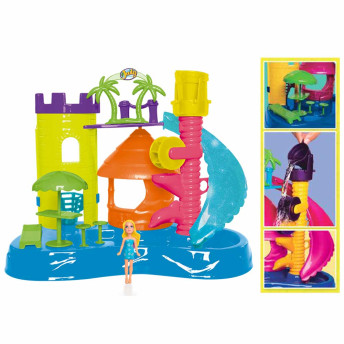 Conjunto e Mini Boneca - Judy - Aqua Park - Parque Aquático - Samba Toys