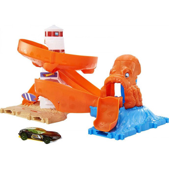 Conjunto Lançador e Pista - Hot Wheels City - Nêmesis Polvo - Mattel