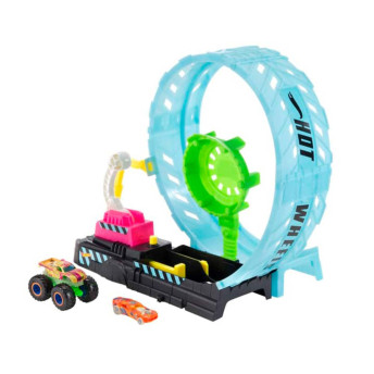 Conjunto Pista - Hot Wheels - Monster Trucks - Desafio Épico de Loop - Mattel