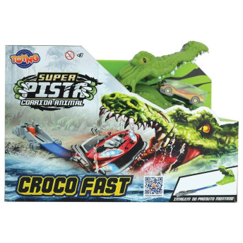 Conjunto Super Pista - Corrida Animal - Croco Fast - Crocodilo - Toyng