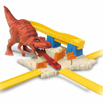 Conjunto Super Pista - Corrida Animal - Desafio T-Rex - Ataque Dinossauro - Toyng