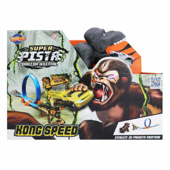 Conjunto Super Pista - Corrida Animal - Kong Speed - Gorila - Toyng