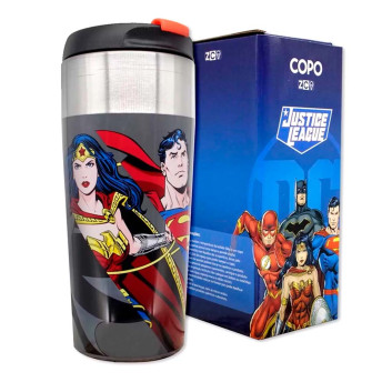 Copo com Tampa - 300ml - DC - Liga da Justiça - Zonacriativa