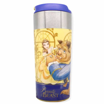 Copo com Tampa - 300ml - Princesas Disney - Bela - Zonacriativa