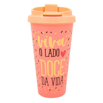 Copo com Tampa - 500ml - Chocoladies - Viva o Lado Doce - Uatt