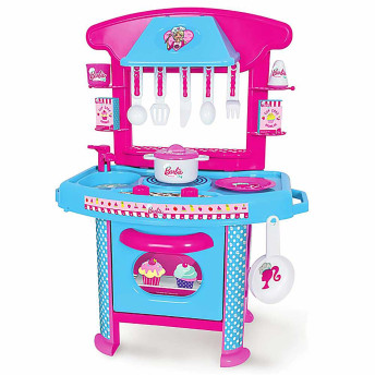 Cozinha Infantil Completa com Acessórios - Barbie Chef - Cotiplás