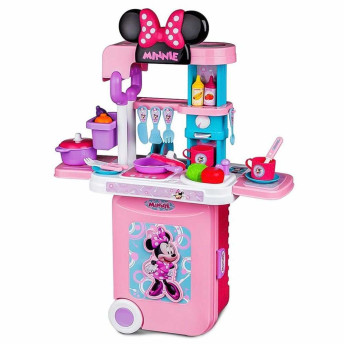 Cozinha Infantil e Maleta - 3 em 1 - Disney - Minnie Mouse - Multikids