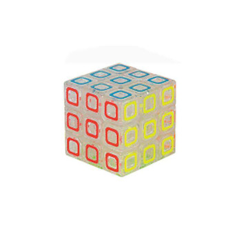 Cubo Mágico - Cubotec - 9 Faces - Transparente - Braskit