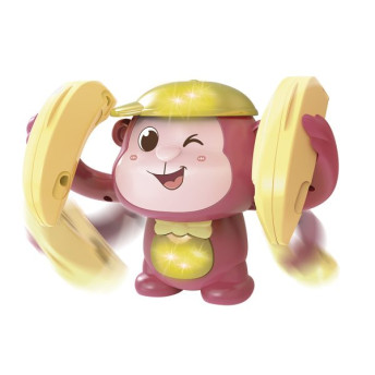 Figura Interativa - Gira Macaco - Luz e Som - DM Toys