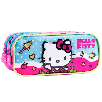 Estojo Infantil Escolar Duplo - Hello Kitty R - Xeryus