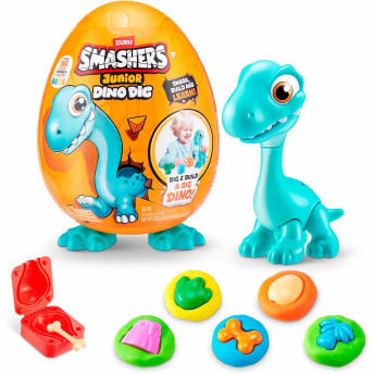 Figura - Smashers Junior Dino Dig - Ovo Brontosaurus - Fun Divirta-se