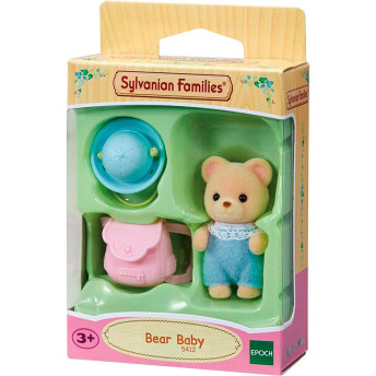 Figura com Acessório - Sylvanian Families - Bebê Urso - Epoch Magia