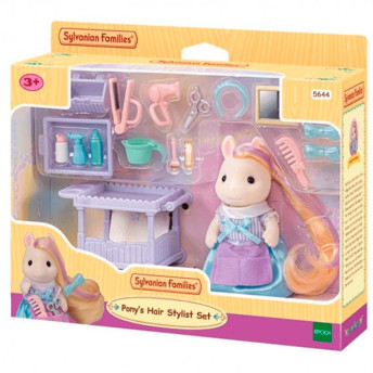 Figura com Acessório - Sylvanian Families - Cabeleireiro da Pônei - Epoch Magia