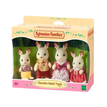 Figura com Acessório - Sylvanian Families - Família Coelhos - Epoch Magia