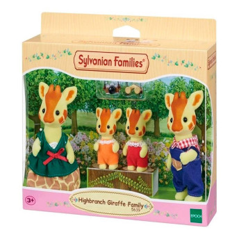 Figura com Acessório - Sylvanian Families - Família Girafa - Epoch Magia