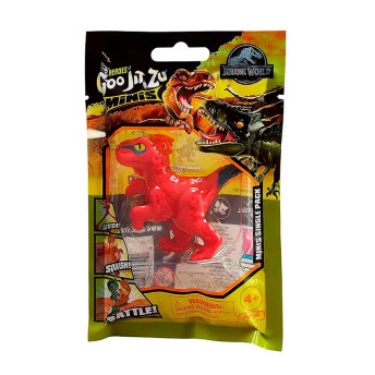 Figura de Apertar - 6 cm - Goo Jit Zu Minis - Jurassic World - Pyroraptor - Sunny Brinquedos