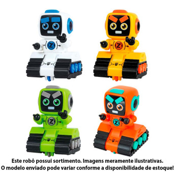 Figura de Fricção - Bob Robô - 11 cm - Sortido - DM Toys