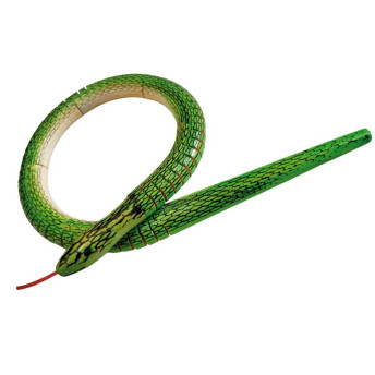 Figura de Madeira - Cobra - Lelê - Verde - Toyng