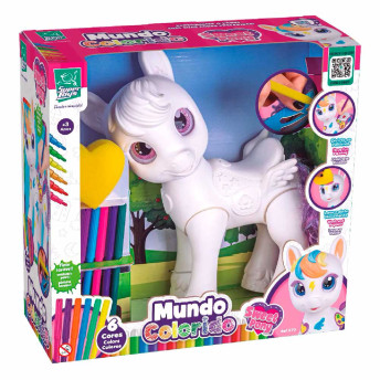 Figura de Pintar - Mundo Colorido - Sweet Pony - Super Toys
