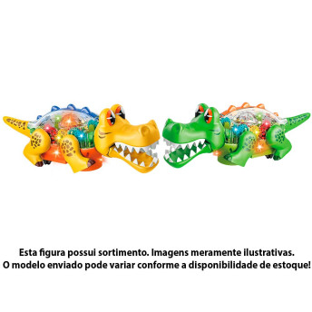 Figura Eletrônica - Bate e Volta - Crocodilo Park - Sortido - DM Toys