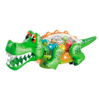 Figura Eletrônica - Bate e Volta - Crocodilo Park - Verde - DM Toys