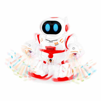 Figura Interativa - Dança e Toca Música - Robô - Max Dance - Vermelho - Polibrinq