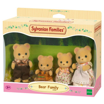 Figuras - Sylvanian Families - Família dos Ursos - Epoch Magia