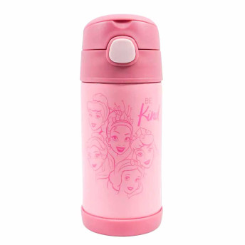 Garrafa com Canudo - Térmica - 400ml - Princesas Disney - Zonacriativa