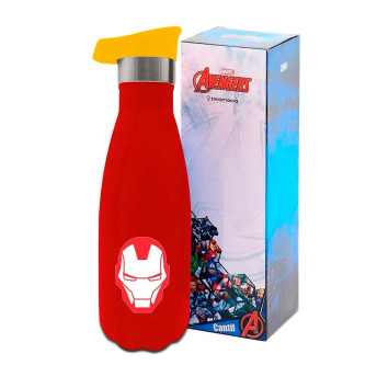 Garrafinha Cantil - 350ml - Marvel - Homem de Ferro - Zonacriativa