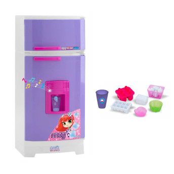 Geladeira Infantil com Luz e Som - Mágica Super Lilás - Magic Toys