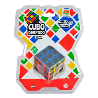 Jogo Cubo Mágico - Cubo Divertido - 9 Faces - Color - DM Toys