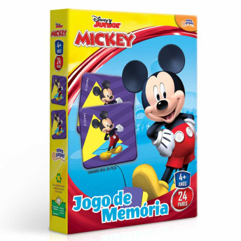 Jogo da Memória Infantil - Disney Junior - Mickey - 48 peças - Toyster 