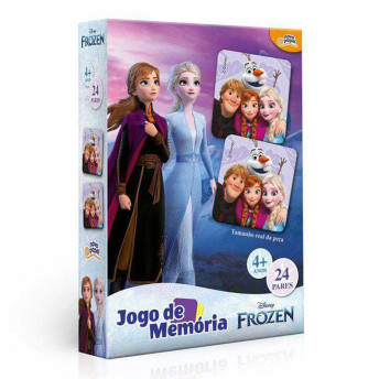 Jogo da Memória Infantil - Frozen - Disney - 48 peças - Toyster 