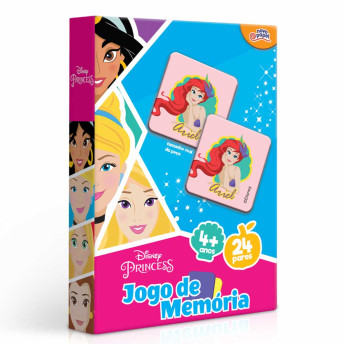 Jogo da Memória Infantil - Princesas Disney - 48 peças - Toyster 